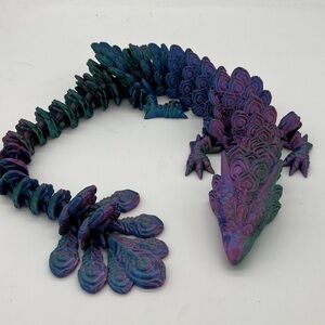 3D printed Articulated Peacock Dragon 🐉 Fidget Toy Fun Collectible …